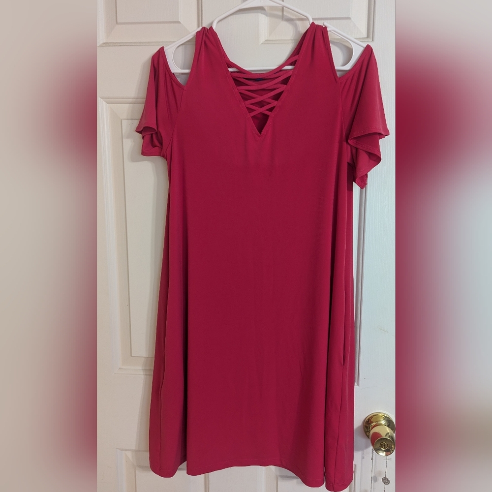 Hot pink dress